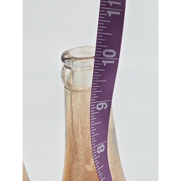 2 Vintage 1930s Marigold Carnival Glass Canada Dry Iridescent Bottles - Picture 9 of 14